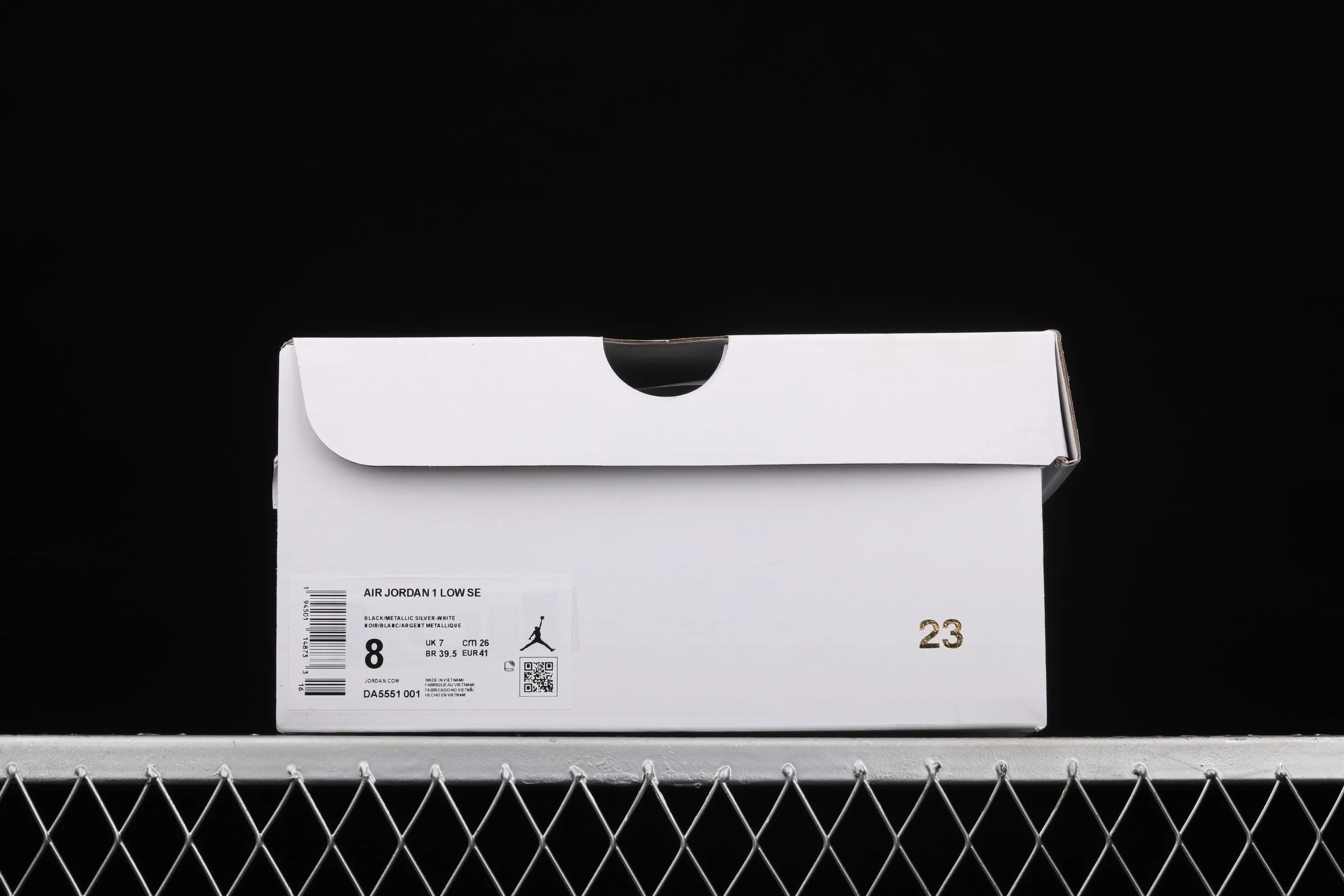 All categories Air Jordan Jordan series basketball shoes Air Jordan 1 Low X version Air Jordan 1 Low AJ1 Joe 1 low top black silver cultural and leisure sports shoes DA5551-001